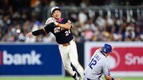 ‘대수비 투입’ 송성문, 전날 적시타 치고도 타석 못 섰다…SD, ‘오타니 멀티히트+야마모토 QS’ LAD에 3-15 대패