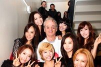 소녀시대, 빌 머레이와 ‘레터맨쇼’ 출연 인증샷 공개