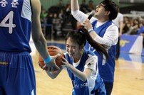 [SD포토스토리]농구장 찾은 아이유, 시투하다 중심 잃고 ‘꽈당 굴욕’