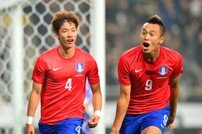 [포토] ‘한국 스위스 축구’ 홍정호 동점골, 김신욱과 함께 ‘환호’