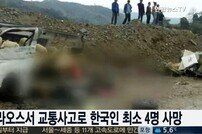 라오스 승합차-관광버스 사고, 한국인 여러 명 사망