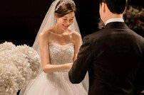 김하늘, 결혼식 사진 공개… 아름다운 순백의 신부