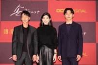 [DA:현장] “‘검은 사제들’과 다른 세계관”, ‘손 the guest’ 김동욱X김재욱X정은채 (종합)