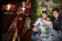[DA:박스] ‘샤잠’ 개봉 첫 주말 50만 돌파, ‘생일’ 꾸준한 흥행 2위