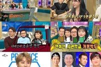 [TV북마크] 이다지→박선주, ‘라디오스타’ 쓰앵님들 웃음 대특강