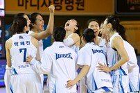 [포토] 우리은행, KB 79-76으로 잡으며 0.5게임 차