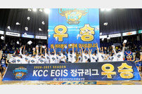 [포토] KCC, 통산 5번째 정규리그 우승