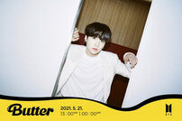 방탄소년단 진·슈가, 'Butter' 개별 포토→올 화이트의 멋