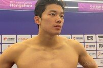 ‘잘생긴 외모+훌륭한 매너’ 중국 왕슌 “한국 수영 아시안게임 신기록 대단해”