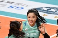 김지원 ‘언니 나도 득점이야’ [포토]