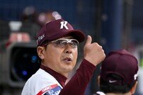 홍원기 감독 ‘오늘도 승리한다’ [포토]