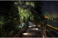 청주 명암유원지, 아름다운 야경으로 탈바꿈!
