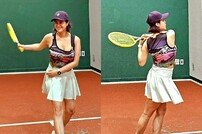 솔비, 테니스룩 완벽 소화한 글래머 몸매…건강美 발산 [DA★]