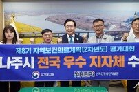 나주시, 지역보건의료계획 평가 복지부 장관 기관표창 수상