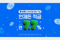 ‘42주년’ 신한은행, 최대 연 7.7% 적금 출시