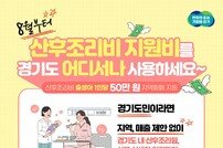 경기도,  8월부터 산후조리비 어디서나 사용하세요