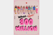 '커리어 하이' 트와이스, 'What is Love?' 뮤비 8억 뷰 달성