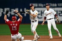 송성문, 병살 플레이 굿~