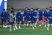 축구대표팀, 구장 적응훈련