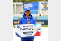 데일리MVP 구자욱 ‘두통으로 하루 늦은 시상식’