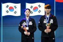 ‘탁구인 2세 듀오’ 오준성-박가현, 2024세계청소년선수권대회 U-19 혼합복식 준우승