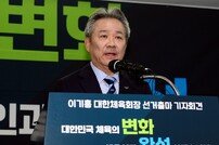 이기흥 대한체육회장 ‘논란 속 3선 연임 도전’