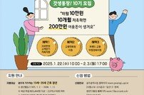 광주시, 22일부터 ‘청년13(일+삶)통장’ 접수 시작
