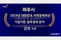 파주시, 대한민국 지역경제대상 ‘금상’ 수상