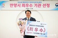 안양시, 혁신 행정으로 시민 행복 도시 구현… 혁신평가 1위