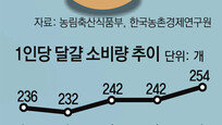 [그래픽 뉴스]달걀 1년에 몇개 드세요?