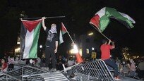 “전쟁 반대” 바리케이드 무너뜨린 美시위대