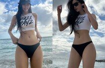 효민, 하와이서 뜨거운 허니문…파격 비키니