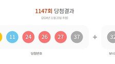 1147회 로또 1등 7, 11, 24, 26, 27, 37…보너스 32