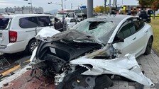 대전서 ‘과속 테슬라’에 10중 추돌… 1명 사망-15명 부상