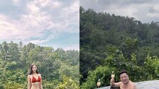윤정수♥원진서, 발리 신혼여행 공개…원진서 비키니 눈길