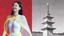 한글 두르고 석가탑 입었다…제니, 무대서 ‘한국美’ 전파