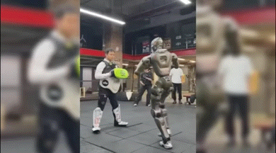 사람 걷어차는 中로봇 ‘섬뜩’…“실질적 위협 될수도”(영상)