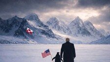 ‘성조기 든 펭귄’과 그린란드 정복?…트럼프, 7년전부터 야욕