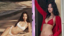 블랙핑크 제니, 해변부터 침대까지…관능적 비키니 자태