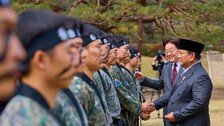 태권도 시범 본 인니 대통령 “우리 쁜짝실랏과 비슷”