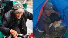 “난 거지 아니다”…가족 잃고 ‘떠돌이 생활’ 中 세발자전거 노인의 사연