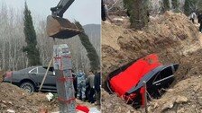 S클래스 타고 저승길로…‘8888 번호판’ 2억 벤츠 함께 묻은 中장례식