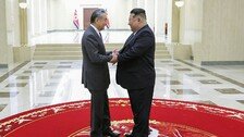 김정은, 中 왕이 만나 “공평하고 정의로운 세계 건설 지지”