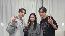 고소영, 장동건·딸과 BTS 콘서트 방문…뷔·정국과 인증샷도