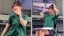 대만 진출 치어리더 이다혜, 여고 교복 입고 응원 ‘시끌’