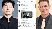 ‘코리안 존 시나’로 뜬 김무열, 진짜 시나가 SNS에 올렸다