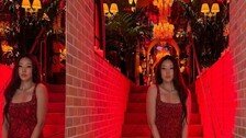 43세 한혜진, 레드 미니드레스 자태…파리서 근황 공개