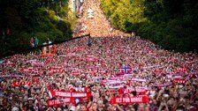 ‘8강’ 노르웨이, 금의환향…찬스 놓친 쇠를로트 응원 목소리도 나와