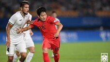 ‘이강인 선발’ 한국, 키르기스스탄에 2-1 앞선 채 전반 종료