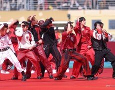 ‘역사적인 첫 월드컵 하프타임쇼’ 지구촌 녹인 ‘BTS Dynamite’ [포토]